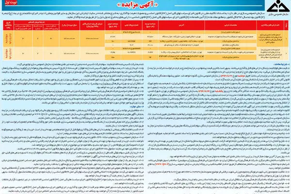 آگهی مزایده استقلال و پرسپولیس منتشر شد