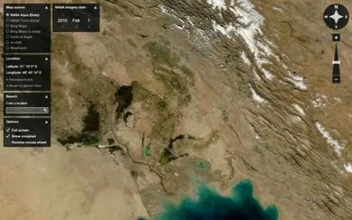 تصاویر ناسا از گرد و غبار خوزستان