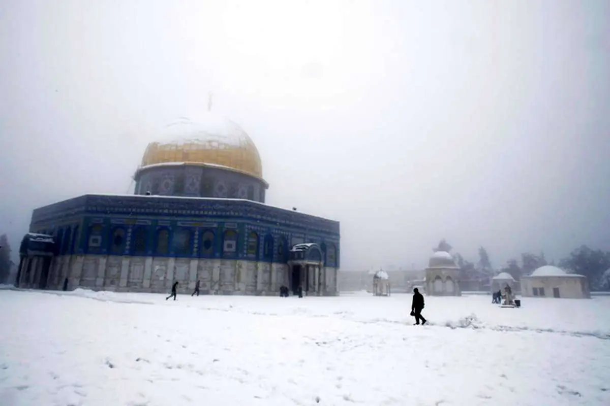 (تصاویر) بیت المقدس سفیدپوش شد