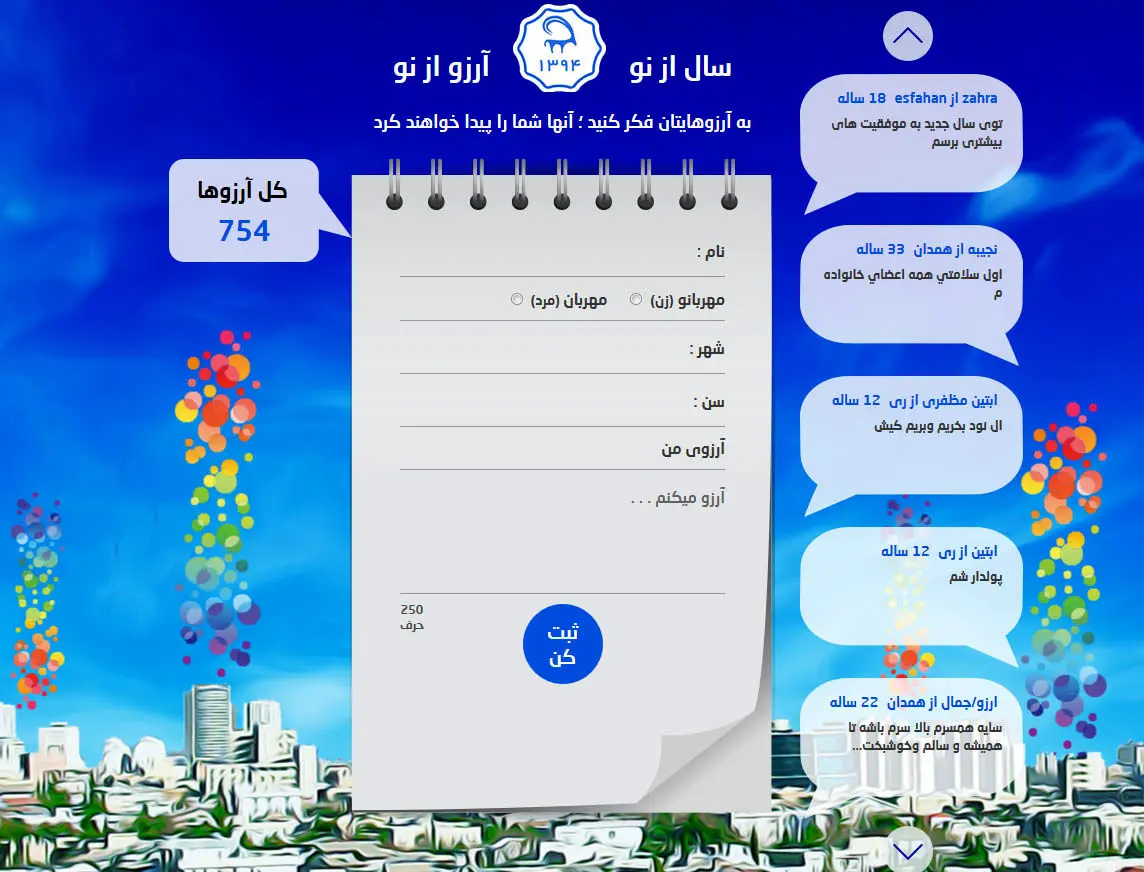 به آرزوهایتان فکر کنید!