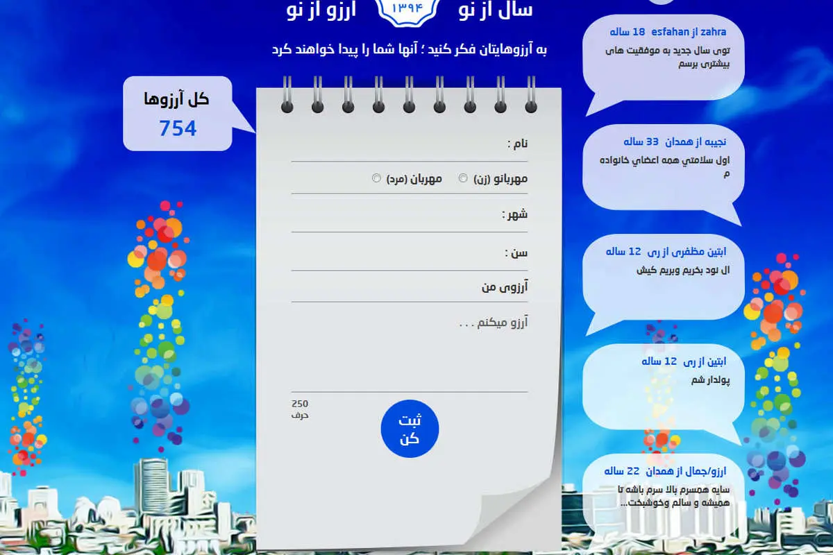 به آرزوهایتان فکر کنید!