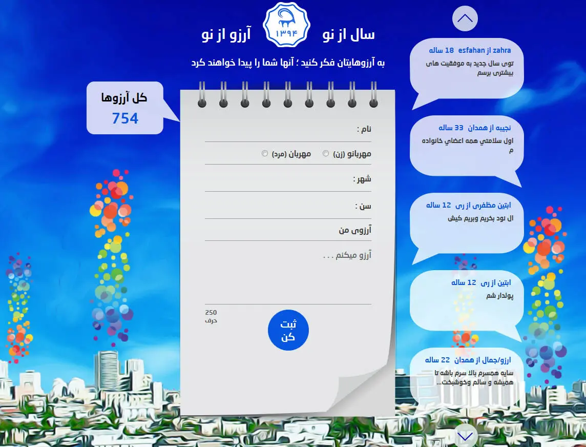 به آرزوهایتان فکر کنید!