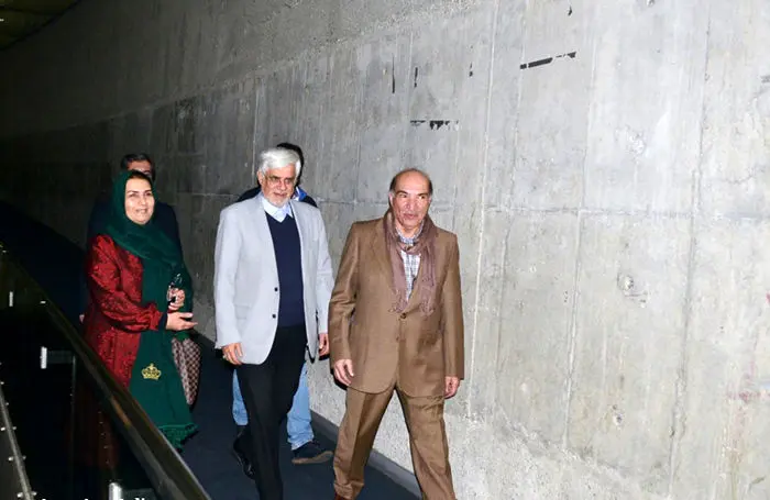 (تصاویر) عارف در اکران خصوصی "رخ دیوانه"