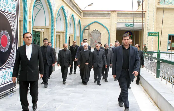 (تصاویر) مراسم ختم والده رئیس جمهور