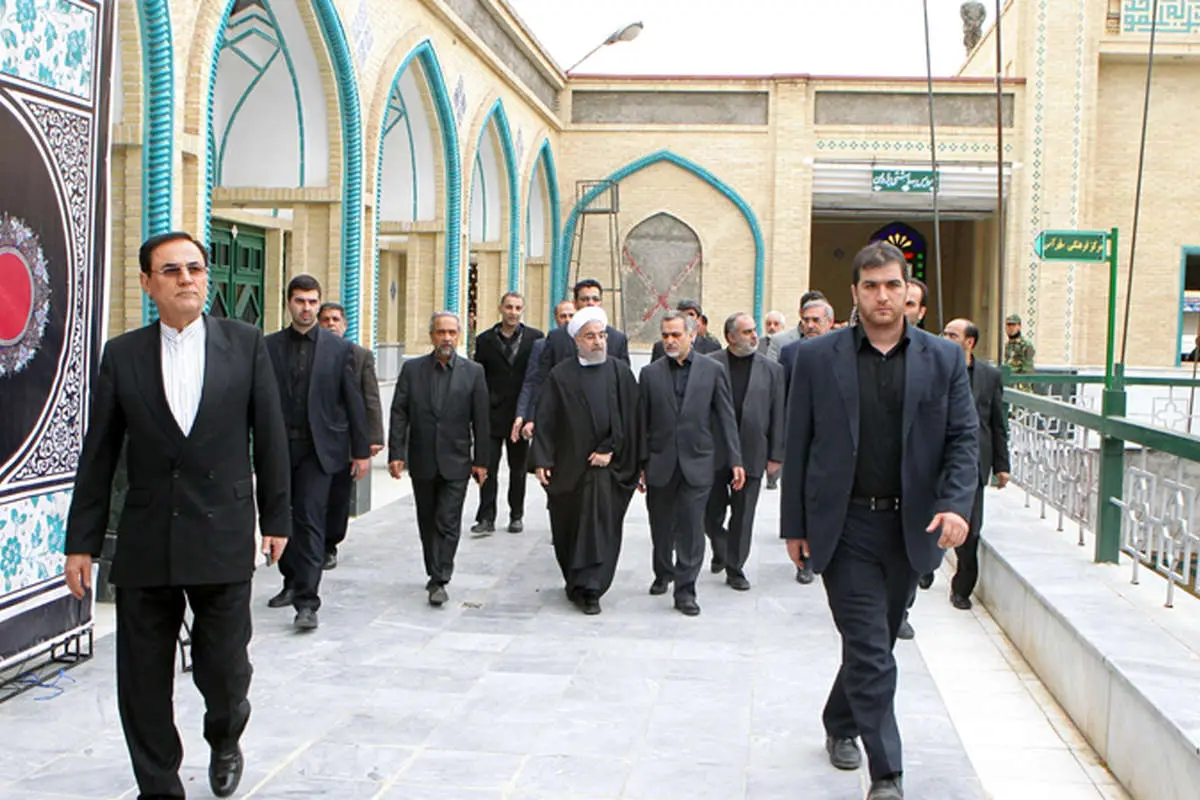 (تصاویر) مراسم ختم والده رئیس جمهور