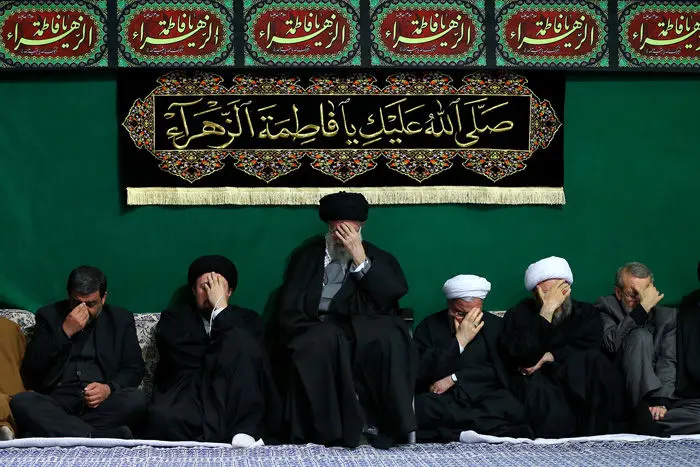 (تصاویر) عزاداری فاطمی در حضور رهبرانقلاب