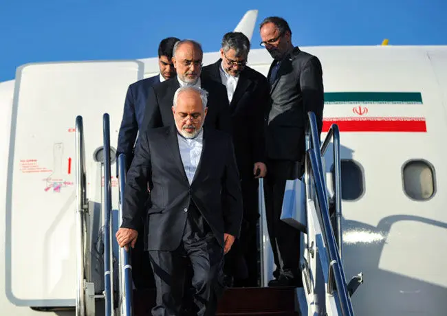 (تصاویر) استقبال از ظریف پس از ورود به کشور