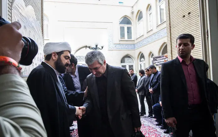 (تصاویر) مجلس ترحیم پدر شهاب مرادی