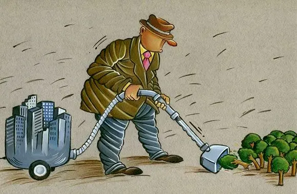 (کاریکاتور) زمین خواری!