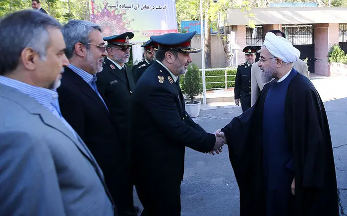 (تصاویر) روحانی در همایش فرماندهان ناجا