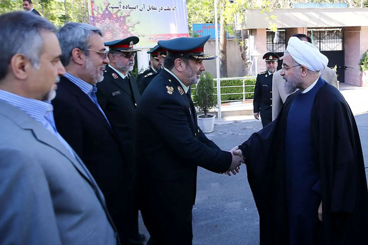(تصاویر) روحانی در همایش فرماندهان ناجا