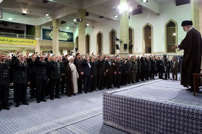 (تصاویر) دیدار فرماندهان ناجا با رهبر انقلاب