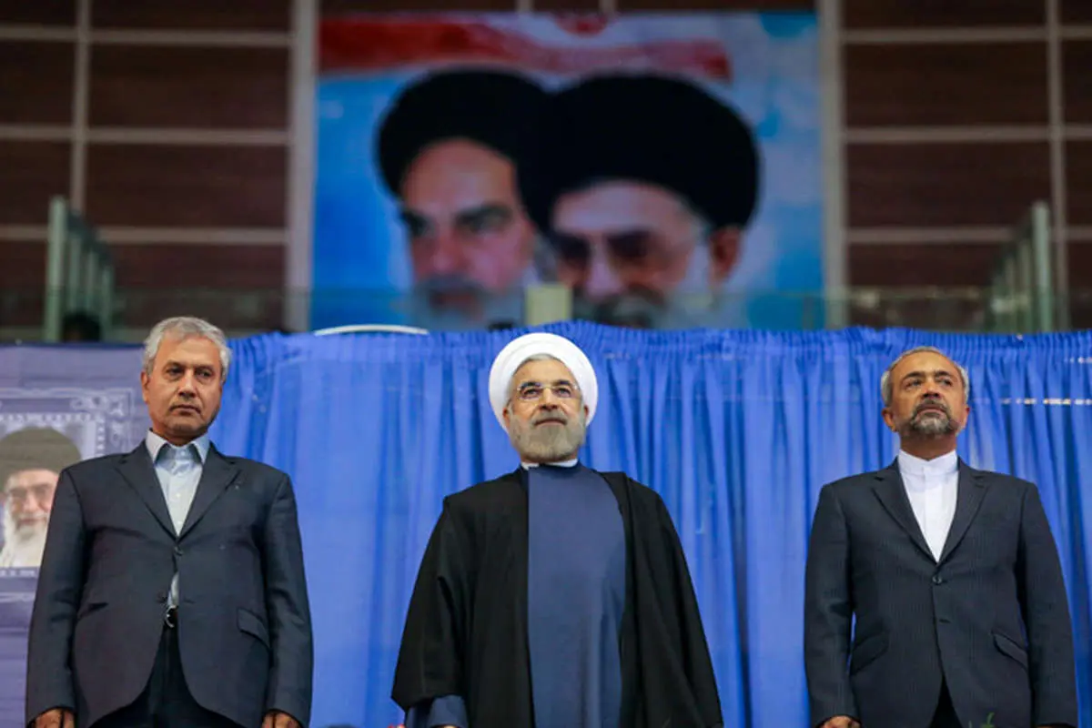 (تصاویر) روحانی در اجتماع کارگران