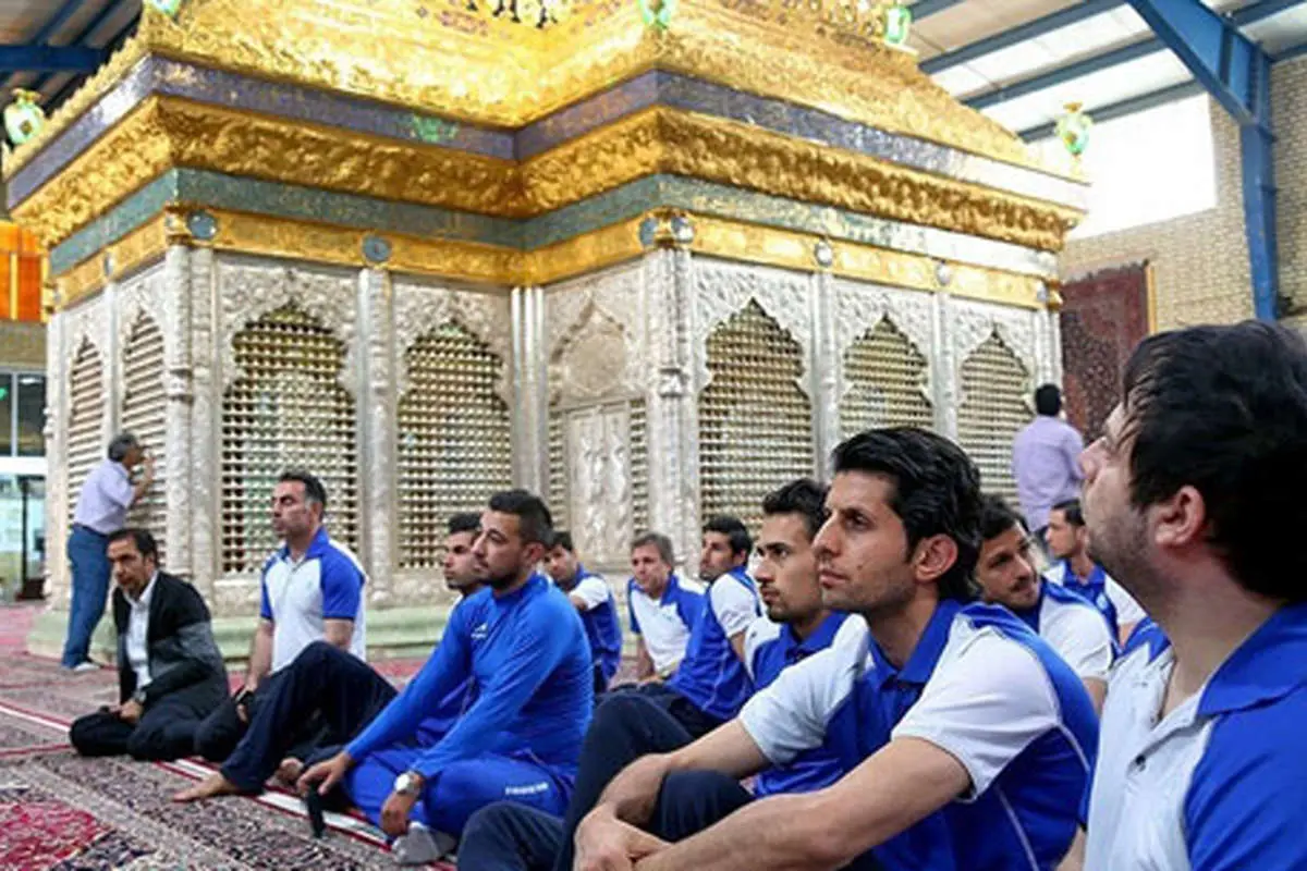 (تصاویر) استقلالی‌ها در کارگاه ساخت ضریح حرمین عسکریین