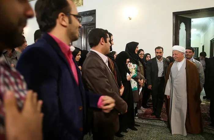 (تصاویر) دیدار دانشجویان با هاشمی