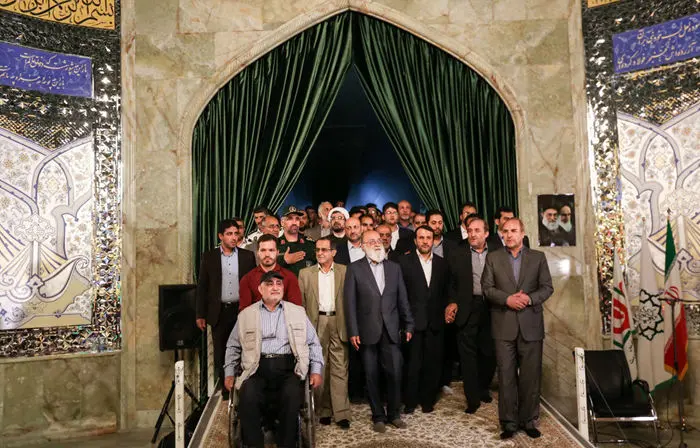 (تصاویر) رونماییِ ضریح نمادین سیدالشهدا