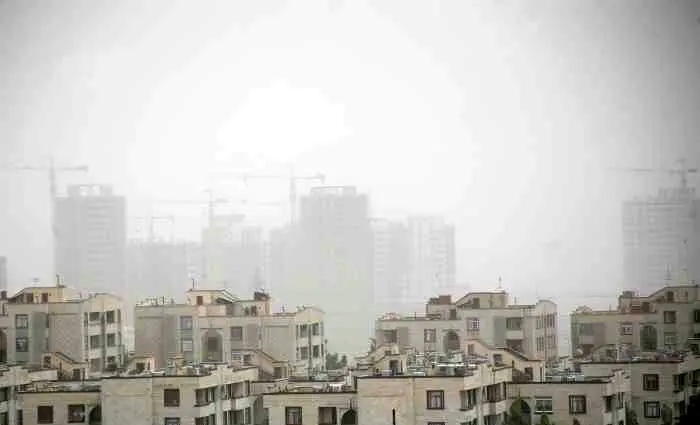 (تصاویر)‌طوفان گرد و خاک در تهران