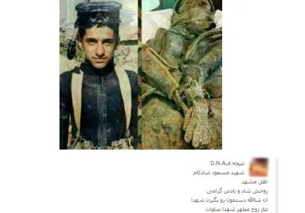 تصاویر جعلی از شهید دست بسته