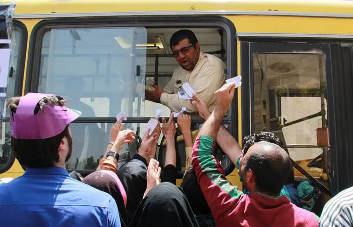 (تصاویر) استقبال از روحانی در بجنورد