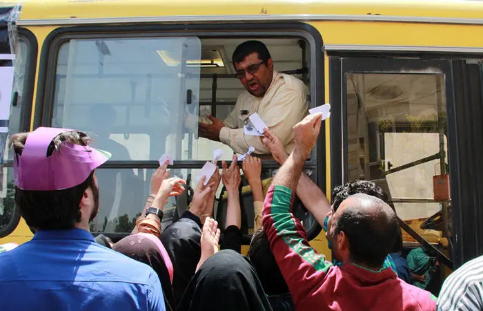 (تصاویر) استقبال از روحانی در بجنورد