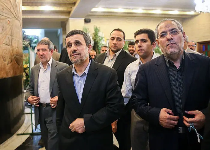 (تصاویر) تسلیت احمدی‌نژاد و مشایی به رحیمی
