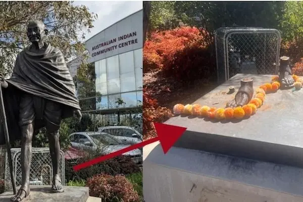 سرقت مجسمه برنزی مهاتما گاندی در ملبورن