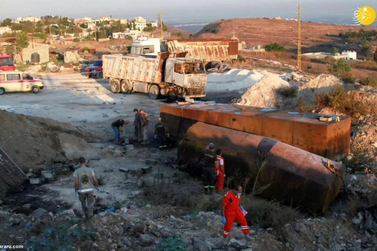 (تصاویر) انفجار تانکر سوخت در عکار لبنان