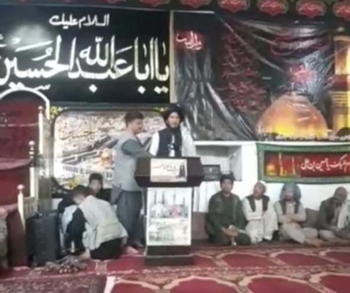 حضور یکی از اعضای طالبان در عزاداری امام حسین «ع» در افغانستان