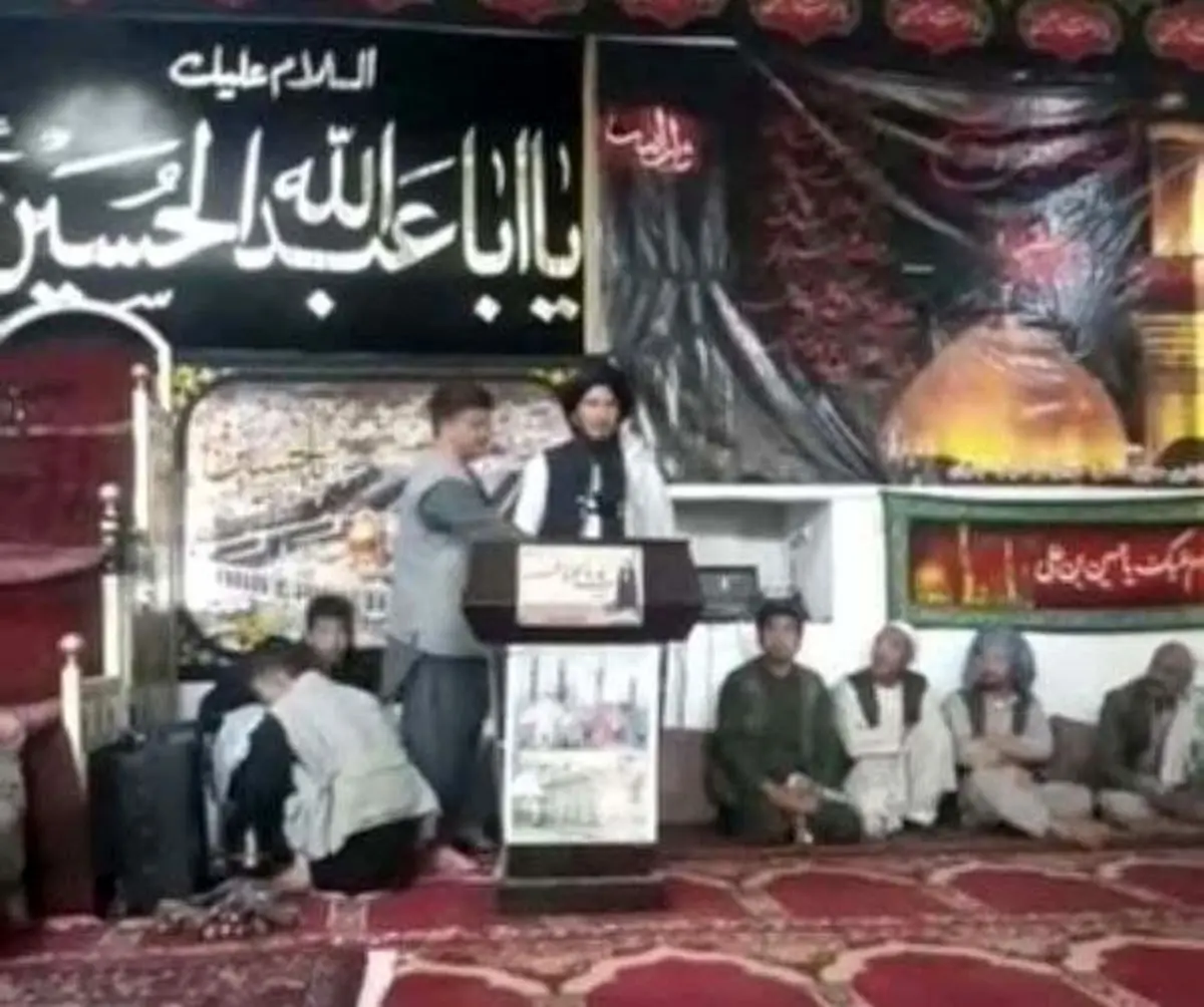 حضور یکی از اعضای طالبان در عزاداری امام حسین «ع» در افغانستان