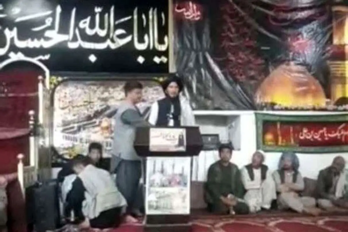حضور یکی از اعضای طالبان در عزاداری امام حسین «ع» در افغانستان