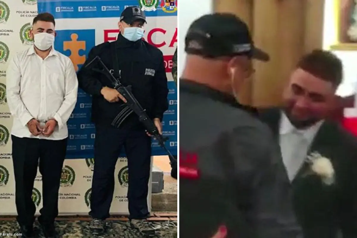 (ویدئو) بازداشت قاچاقچی خطرناک مواد مخدر در مراسم عروسی‌اش