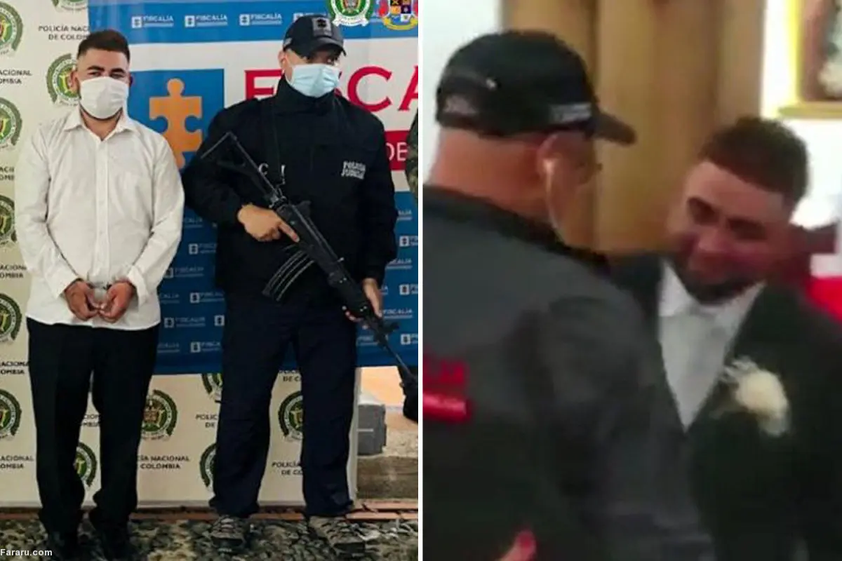 (ویدئو) بازداشت قاچاقچی خطرناک مواد مخدر در مراسم عروسی‌اش