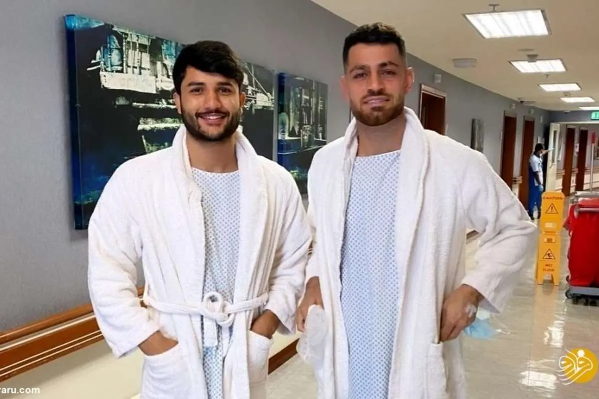 (عکس) دو ملیپوش ایرانی آماده عمل جراحی