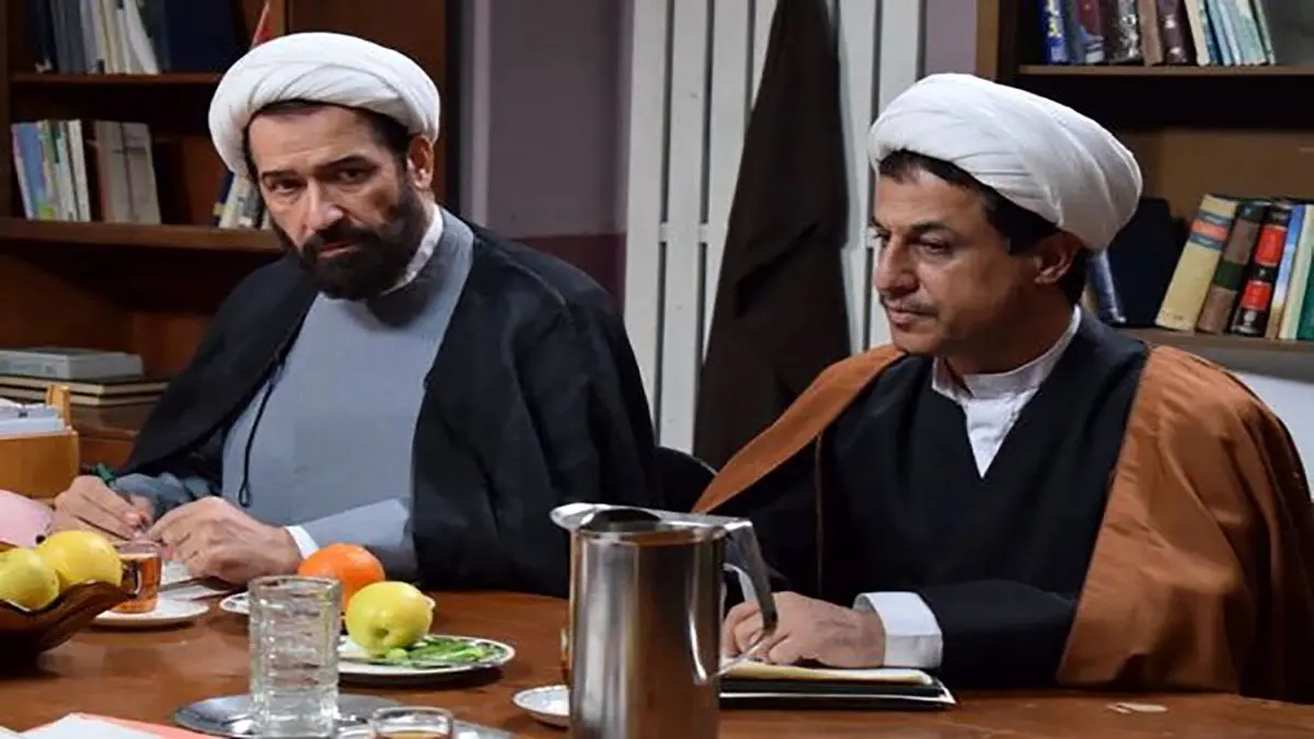 (تصویر) گریم دو بازیگر در نقش آیت‌الله هاشمی و شهید باهنر
