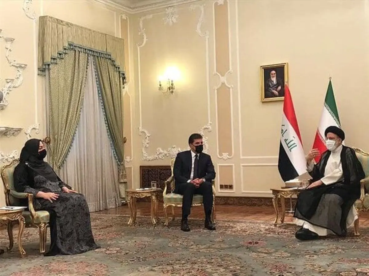دیدار نیچروان بارزانی رئیس اقلیم کردستان عراق با رییسی
