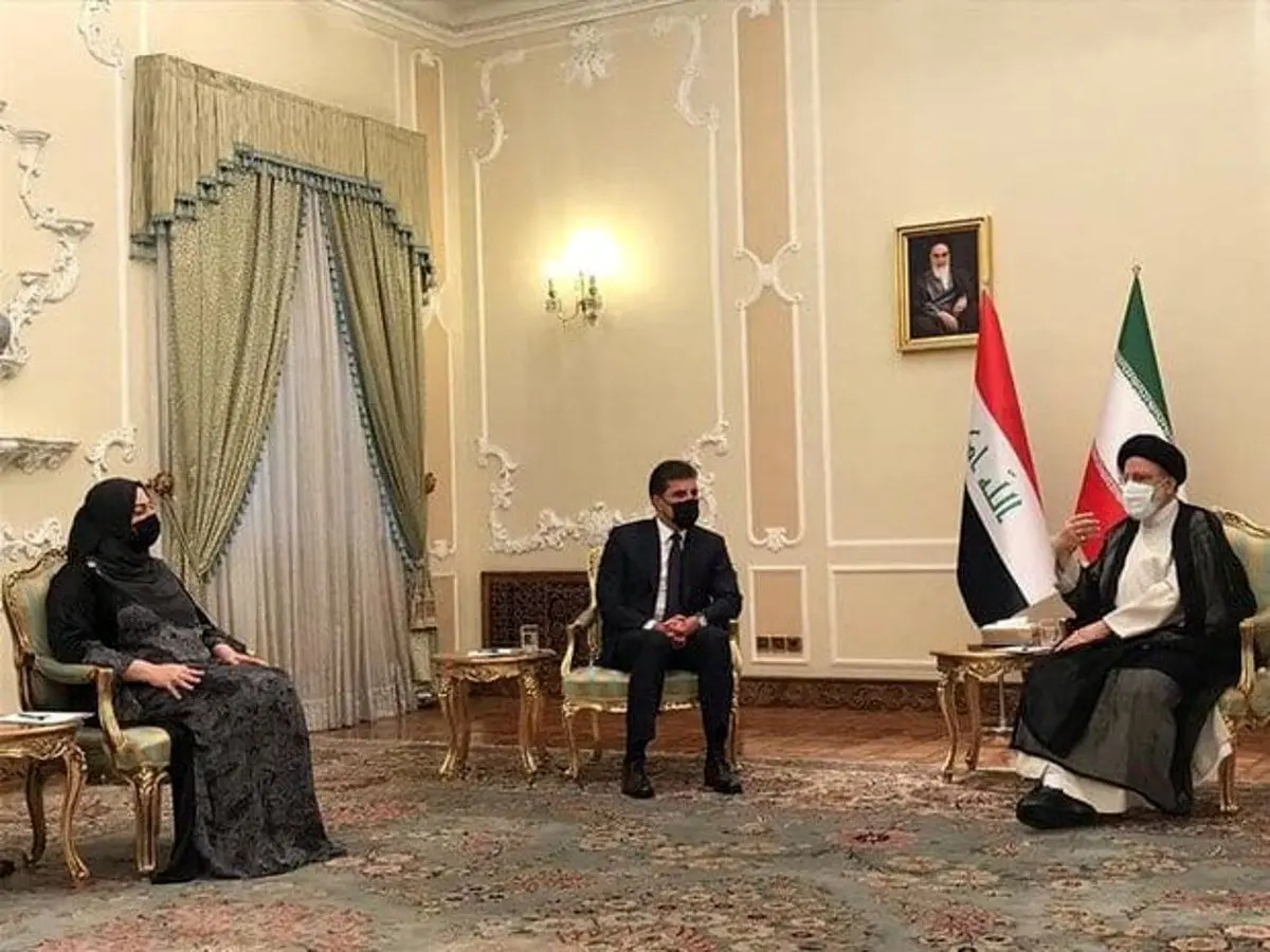 دیدار نیچروان بارزانی رئیس اقلیم کردستان عراق با رییسی