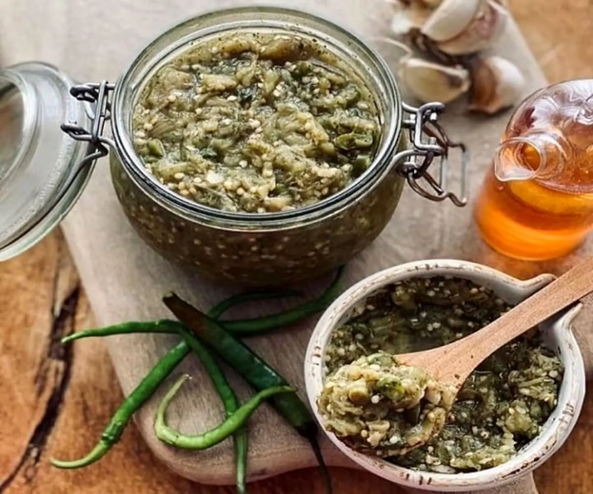 طرز تهیه ترشی بادمجان دودی، چاشنی خوشمزه غذا
