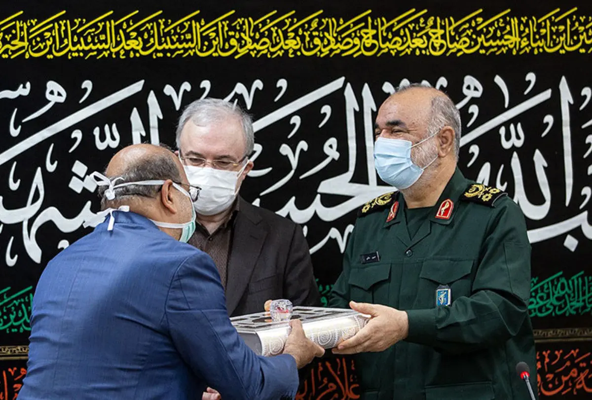 (تصاویر) تقدیر سپاه از نمکی و زالی