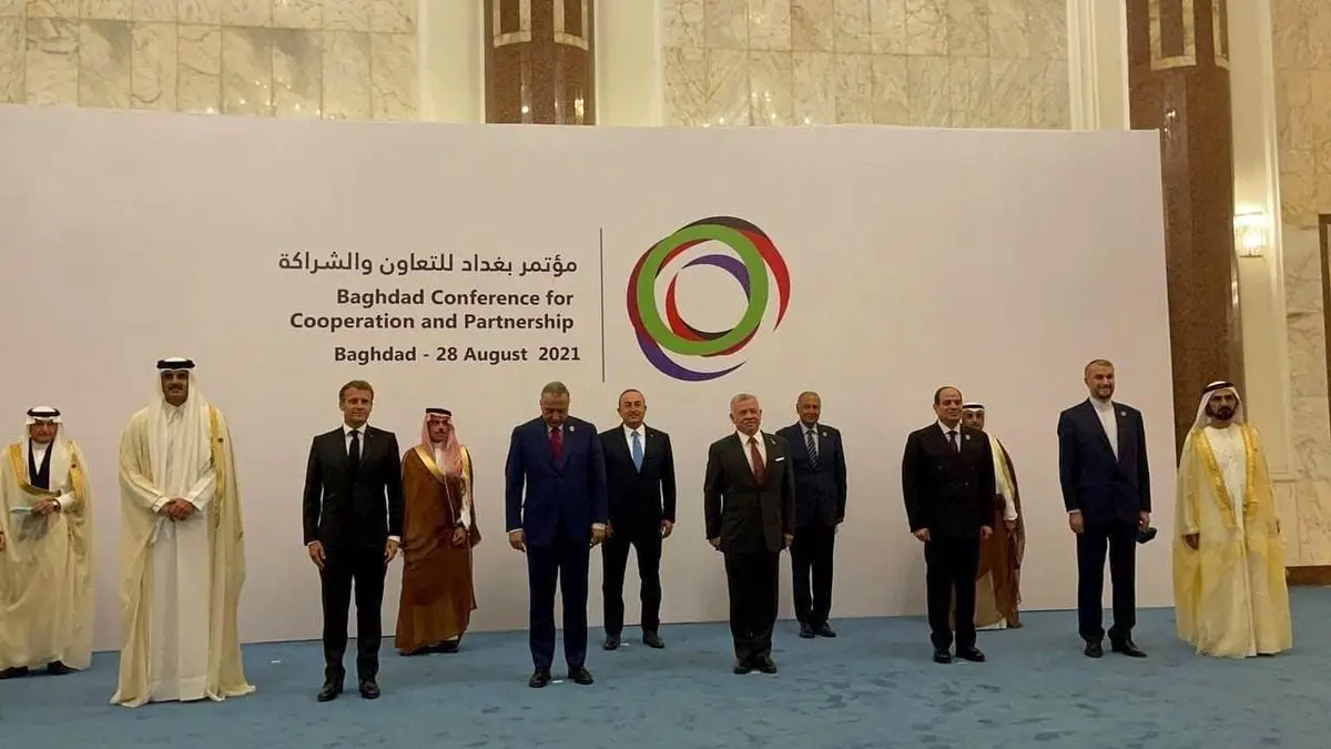 (تصاویر) اقدام جنجالی امیرعبداللهیان در نشست بغداد