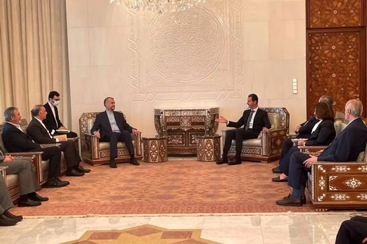 دیدار وزیر امور خارجه ایران با بشار اسد