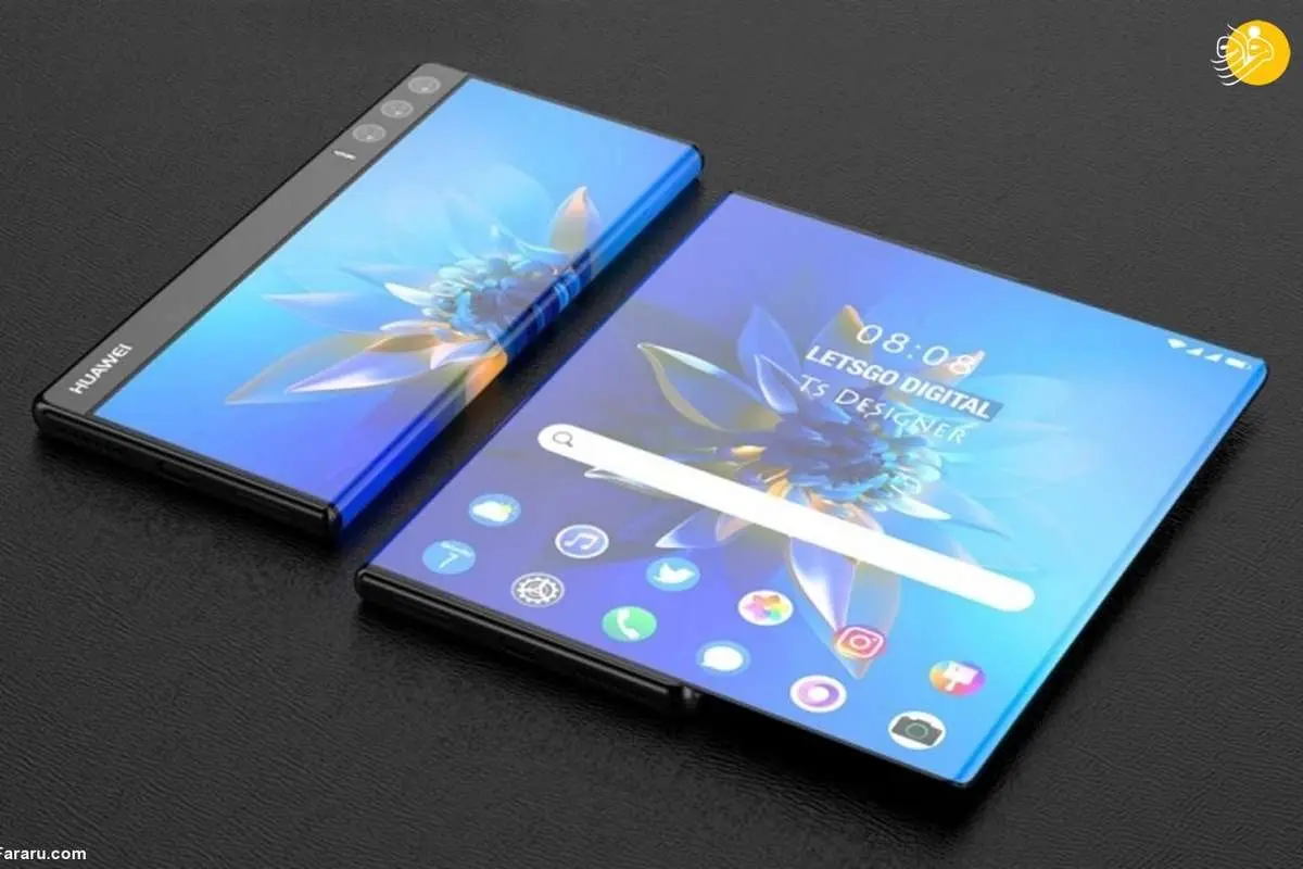 گوشی رول شونده هواوی میت با دوربین سه گانه