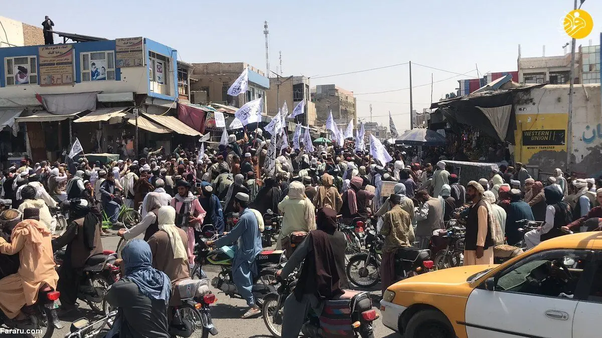 (ویدئو) جشن خروج آمریکا از افغانستان در قندهار