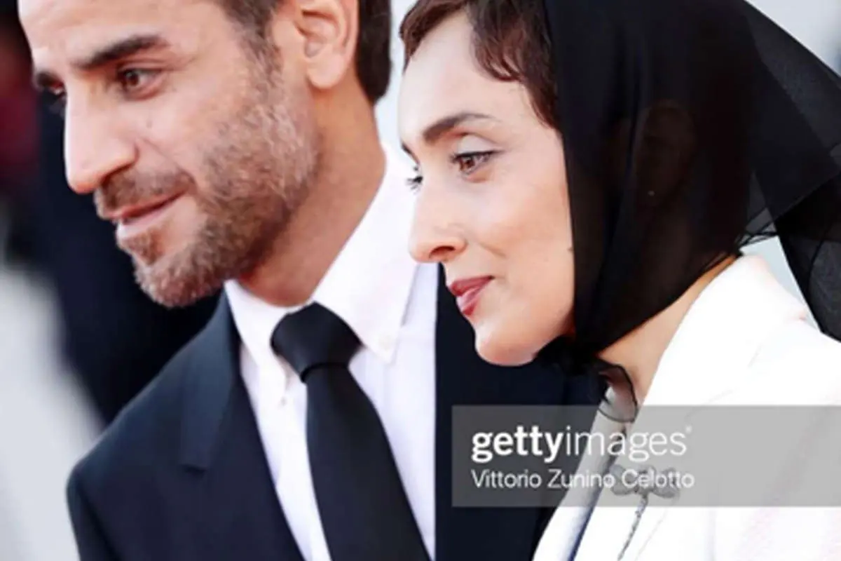 شهرام مکری و همسرش در جشنواره ونیز ۲۰۲۱