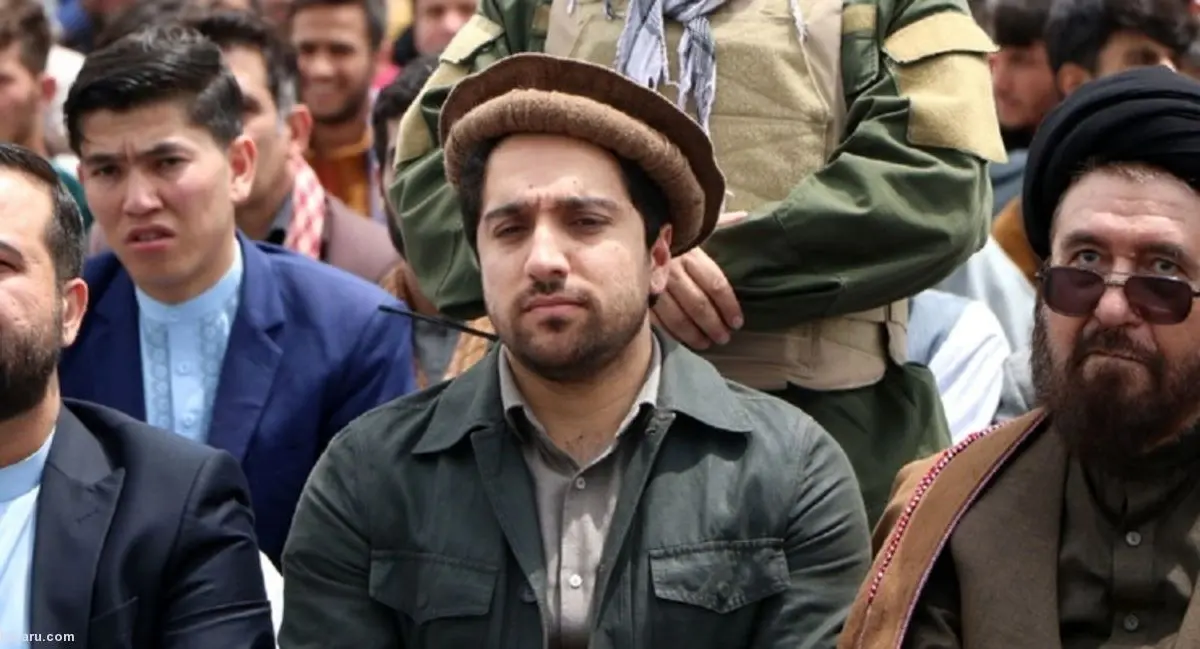 (عکس) بازدید احمد مسعود از خط مقدم جبهه جنگ با طالبان