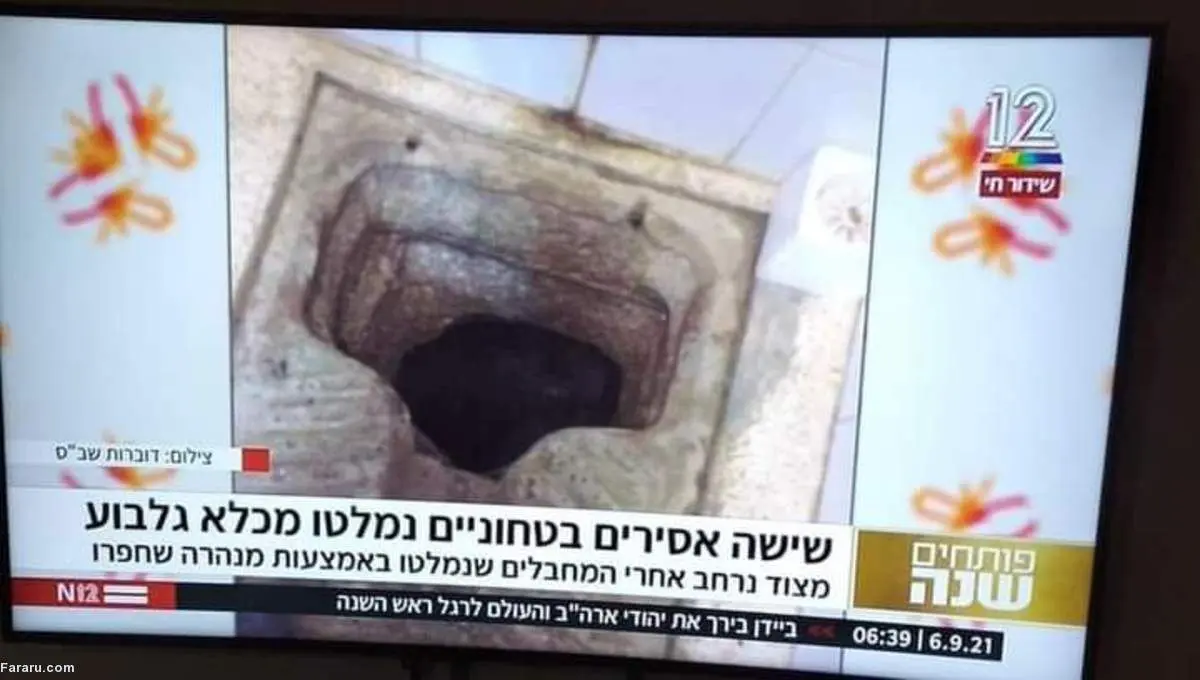 (تصاویر) فرار ۶ اسیر فلسطینی از زندان با حفر تونل