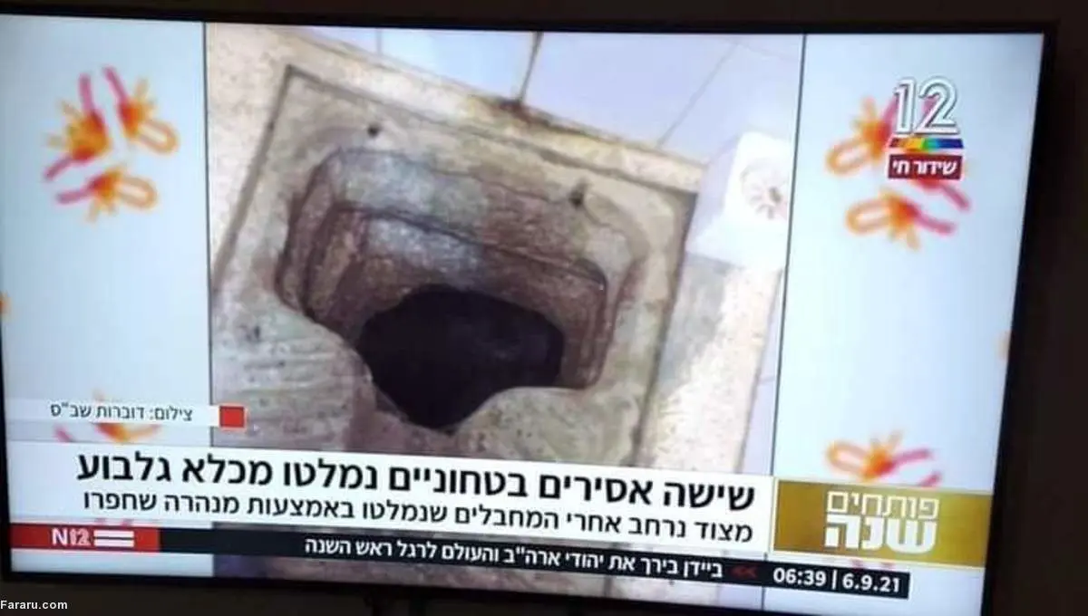 (تصاویر) فرار ۶ اسیر فلسطینی از زندان با حفر تونل