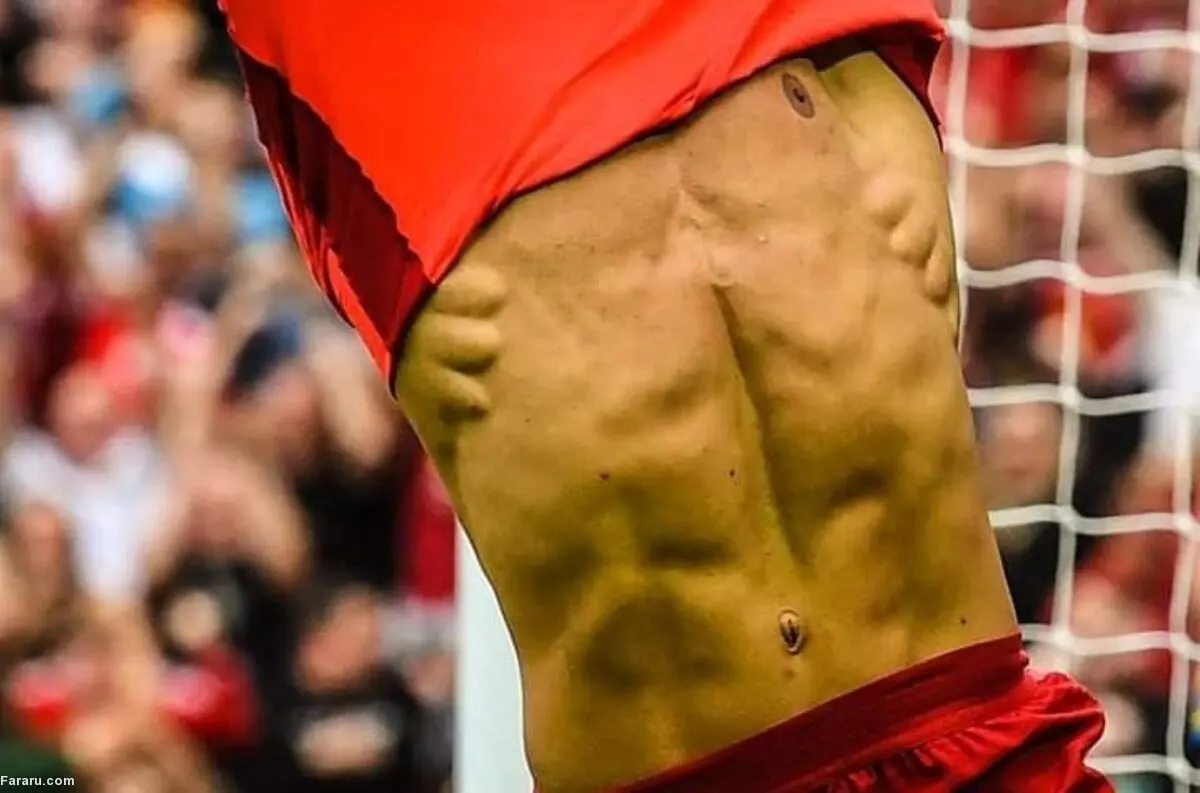 (تصاویر) عضلات بدن محمد صلاح سوژه شد