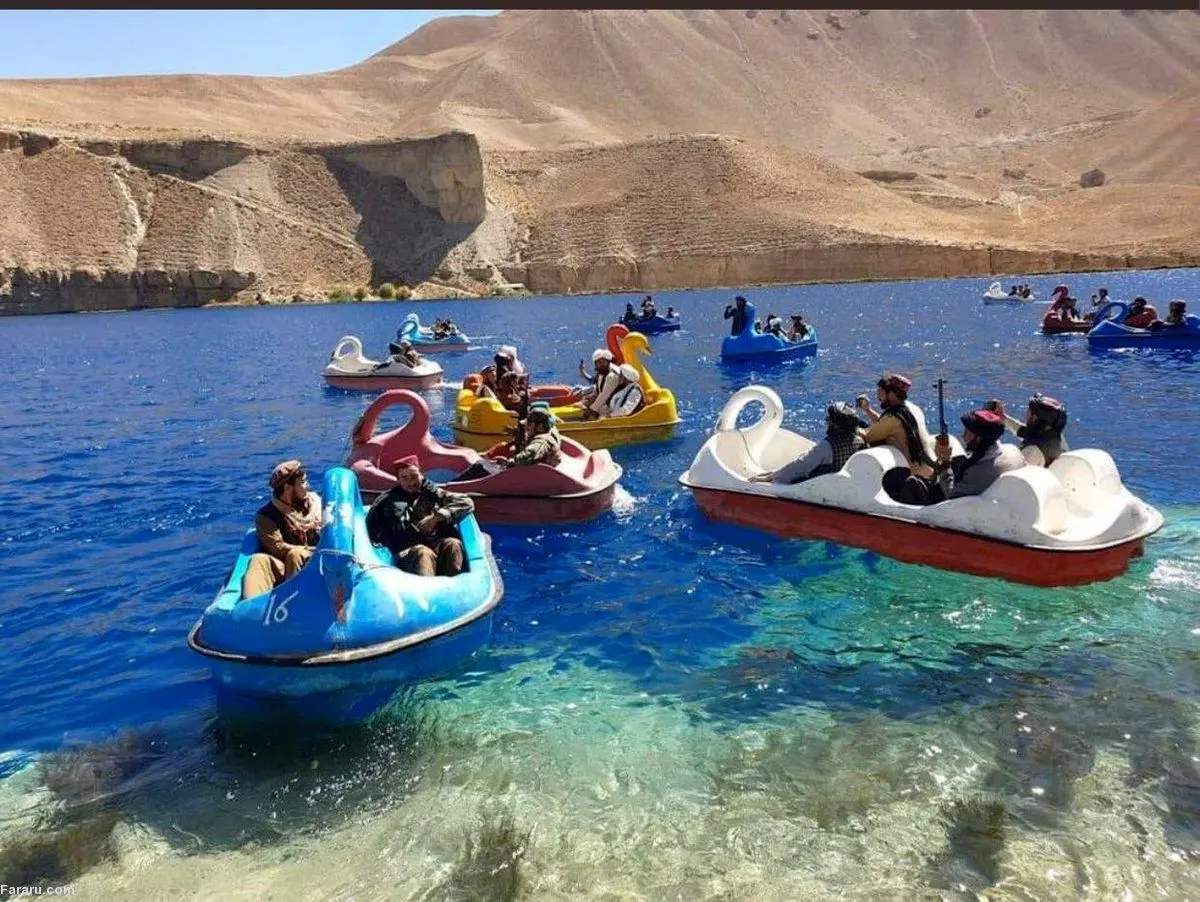 (ویدئو) حضور ترسناک طالبان در بند امیر بامیان