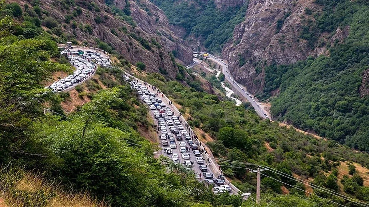 عکس جالبی از جاده چالوس در سال ۱۳۲۰