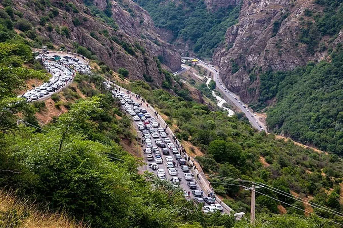 عکس جالبی از جاده چالوس در سال ۱۳۲۰